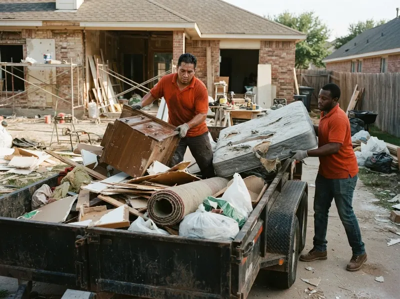 Construction Debris Clean-Up in McKinney, TX